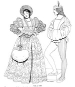 coloring page Clothing of the Renaissance